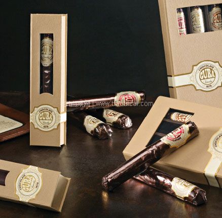亚马逊海外购：意大利百年品牌 Venchi 闻绮 雪茄状巧克力 松露焦糖榛子夹心 100g，到手约￥77.32