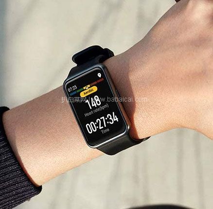 亚马逊海外购：Huawei 华为 Watch Fit 智能手表（心率测量/GPS/5ATM级防水），直邮含税到手￥406.2
