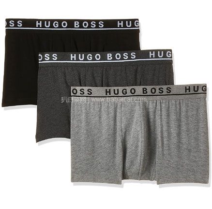 亚马逊海外购：Hugo Boss 雨果·博斯 男士平角内裤 50325403 3条装，直邮含税到手￥145元