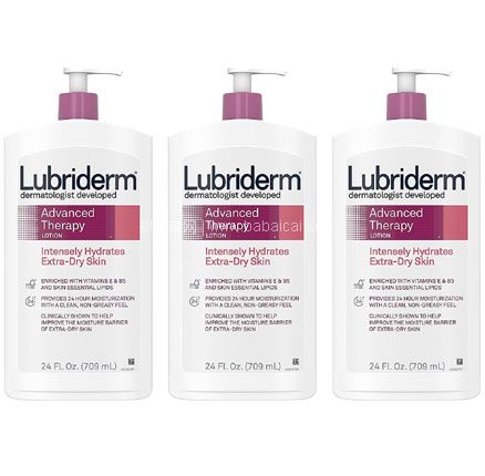 Lubriderm 露比黎登 身体保湿乳 709ml*3瓶，直邮含税到手￥274.34，折合每瓶￥91.4元