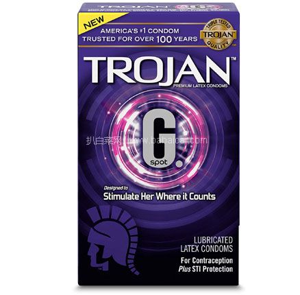 亚马逊海外购：北美热销No.1品牌，TROJAN 战神 G点 避孕套 10只装，0税费到手￥70元