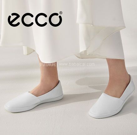 亚马逊海外购：ECCO 爱步 Simpil简约系列 女士牛皮平底一脚蹬单鞋 多码，直邮含税到手￥424.9