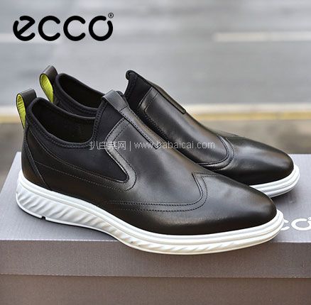 亚马逊海外购：ECCO 爱步 St.1 Hybrid Lite 适动混合轻巧系列 男士一脚蹬真皮休闲鞋，直邮含税到手￥471.1