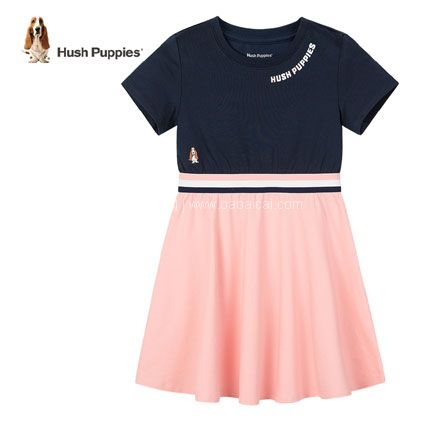 天猫商城：Hush Puppies 暇步士 22夏新款女童时尚甜美连衣裙（105~170码）3色99元包邮