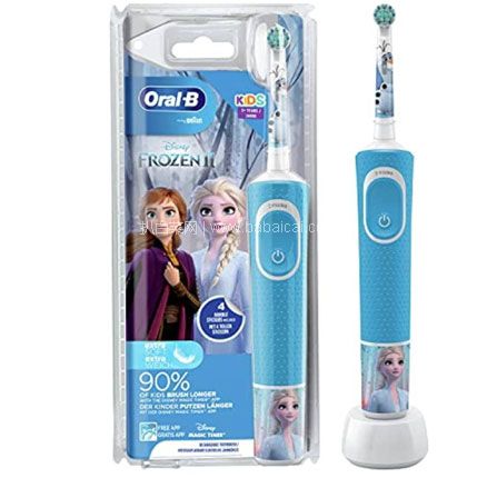 亚马逊海外购：Oral-B 欧乐B 冰雪奇缘2/公主系列 儿童电动牙刷 可3件92折，直邮含税到手史低价￥110.19