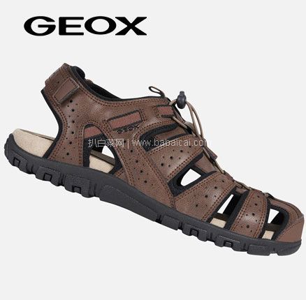 GEOX 健乐士 UOMO SANDAL STRAD 男士镂空透气罗马凉鞋，直邮含税到手￥375.75