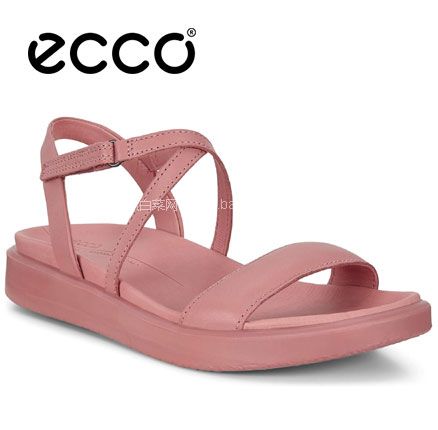 亚马逊海外购：ECCO 爱步 Flowt Luxe 柔畅系列 女士露趾平底凉鞋 ，免费含税直邮到手￥371.94