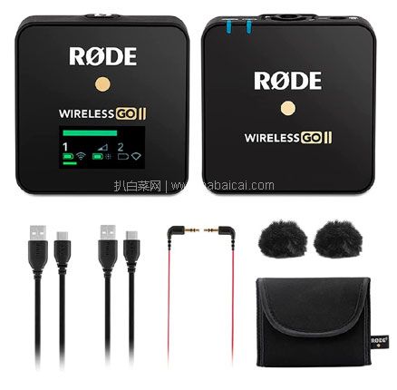 亚马逊海外购：RØDE 罗德  Microphones Wireless GO II 无线麦克风 一拖一 ，直邮含税到手￥1369.64