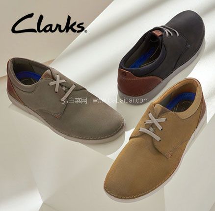 亚马逊海外购：Clarks 其乐 Gereld Lace 2022新款 男士系带真皮革休闲鞋，含税直邮到手￥302.61