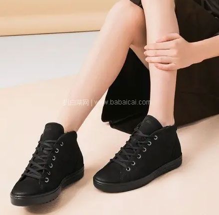 亚马逊海外购：ECCO 爱步 Fara系列 人造短毛绒衬里 女士 高帮保暖休闲鞋，直邮含税到手￥531.18