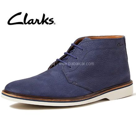 亚马逊海外购：Clarks 其乐 Malwood Mid 男士真皮系带短靴  UK8.5码，直邮含税到手￥414.38