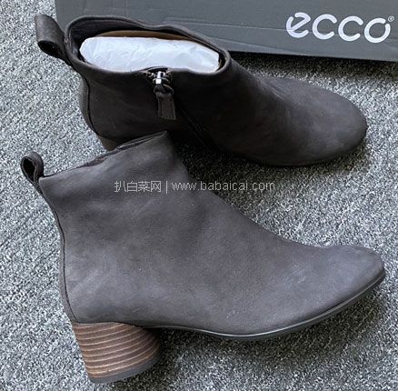 亚马逊海外购：近1年没有过的低价！ECCO 爱步 Shape 35型塑系列 女士反绒真皮短靴，直邮含税到手￥622.25