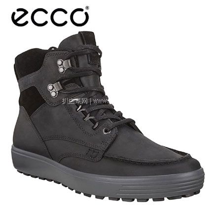 亚马逊海外购：ECCO 爱步 柔酷7号 Tred 男式高帮户外休闲鞋 US8-8.5码，直邮含税到手￥656.83