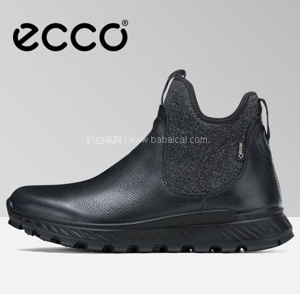 36码，ECCO 爱步 Exostrike  女士GTX防水短靴（原价$200），直邮含税到手新低￥597.36