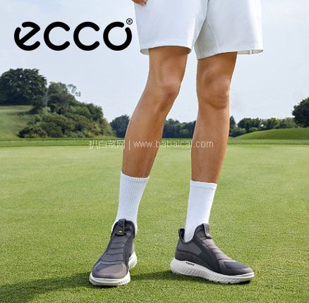 亚马逊海外购：史低！ECCO 爱步 ATH-1FM 男士一脚蹬透气缓震运动鞋，免费直邮含税到手￥448.1