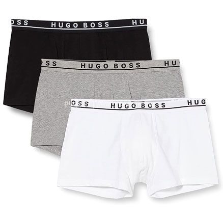亚马逊海外购：HUGO BOSS 男士弹力棉平角内裤 3条装，含税到手￥182元