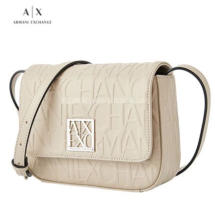 亚马逊海外购：A|X Armani Exchange 阿玛尼副牌 女士金属扣小方包单肩包，直邮含税到手￥456.44