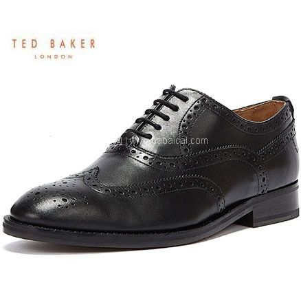亚马逊海外购：英国潮牌 Ted Baker泰德·贝克 Amaiss 男士真皮布洛克烤花牛津鞋（原价£110） 41码，直邮含税到手￥553.41