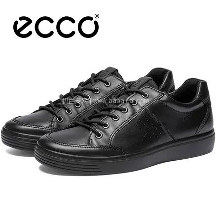 亚马逊海外购：ECCO  爱步 Soft Classic Long Lace Sneaker 男士休闲板鞋 US10-10.5码，直邮含税到手￥531