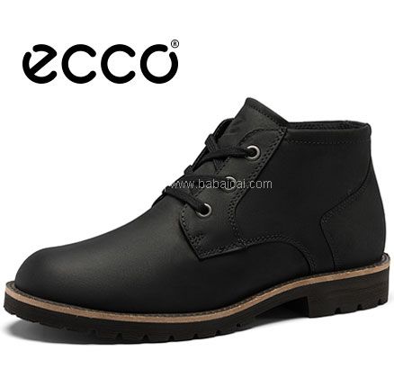 亚马逊海外购：ECCO 爱步 Jamestown系列 男士 真皮 防泼水休闲靴（原价$190） 40码，直邮含税到手￥649.65