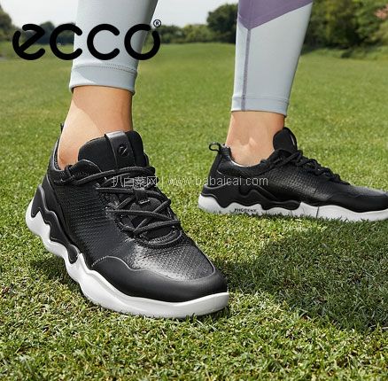 亚马逊海外购：ECCO 爱步 Elo跃乐系列 女士真皮缓震运动休闲鞋，直邮含税到手￥595.98