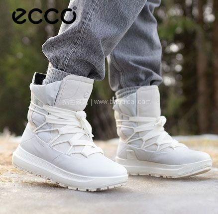 ECCO 爱步 Solice系列 女士Gore-Tex 牦牛皮抓地 高帮防滑雪地靴，免费直邮含税到手￥893.99