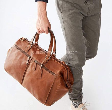 亚马逊海外购：Fossil 化石 Leather Duffel Travel Bag 男士牛皮行李袋，直邮含税到手￥2163.23