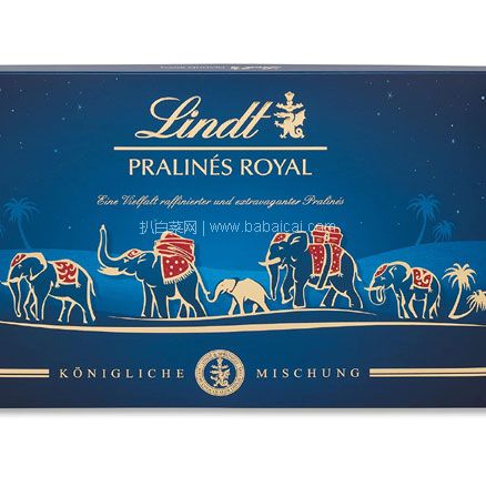 Lindt 瑞士莲 Pralines Royal 15种口味巧克力礼盒 300g，含税直邮到手约￥104.29