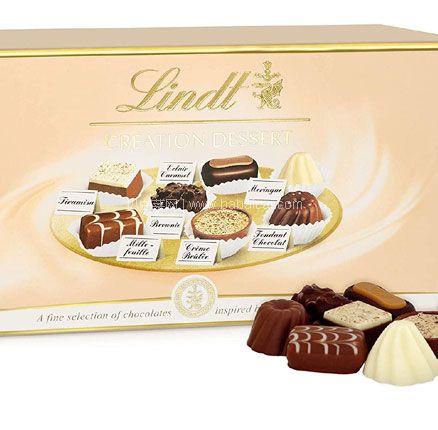 白菜！Lindt 瑞士莲 创意甜点巧克力礼盒 200g，直邮含税到手￥85.19