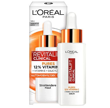 抗皮肤老化迹象，焕发均匀肌肤！L’Oréal Paris 欧莱雅 Revitalift Clinical 12%纯维生素C精华液 30mL，直邮含税到手新低￥113.59