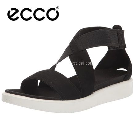 ECCO 爱步 Yuma Flat Sandal 女士休闲平底凉鞋 US4-4.5码，直邮含税到手￥379.48
