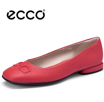 ECCO 爱步 Anine 安妮 女士仙女真皮浅口粗跟休闲鞋 2色多码，直邮含税到手￥434.85