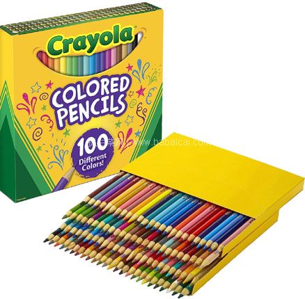 Crayola 绘儿乐 100色彩色铅笔套装，直邮含税到手￥104.75