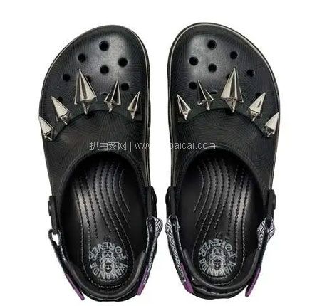 Crocs 卡骆驰 Black Panther™黑豹联名款 中性洞洞鞋，直邮含税到手￥378.97