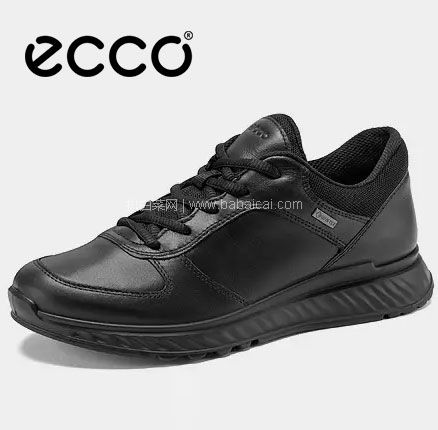 黑色37码！ECCO 爱步 Exostride 女士GTX防水系带运动鞋，直邮含税到手￥650.14