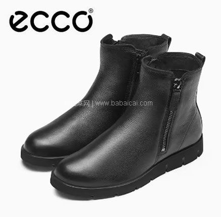 39码，ECCO 爱步 Bella贝拉系列 女士真皮短靴，免费直邮含税到手￥527.71