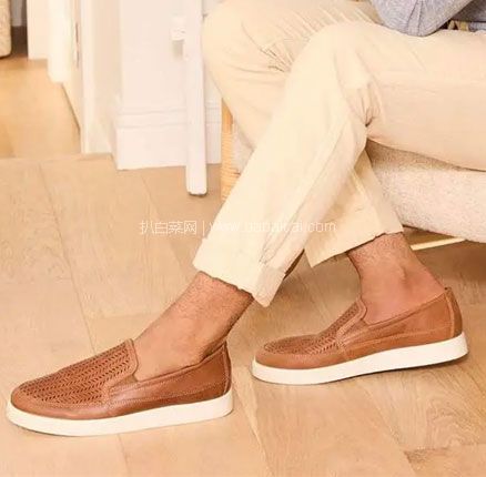 ECCO 爱步 Street Lite Summer 街头轻巧 男士  真皮镂空透气一脚蹬乐福鞋，直邮含税到手￥559.629