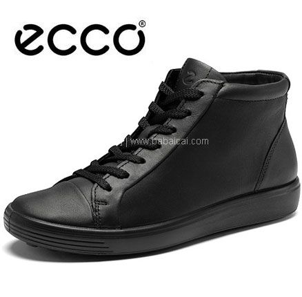 41码，ECCO 爱步 Soft7 柔酷7号 女士真皮系带高帮板鞋，直邮含税到手新低￥505.66