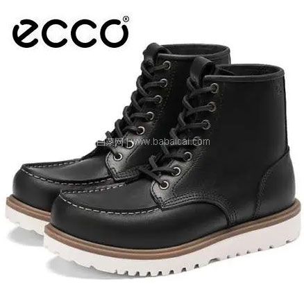 ECCO 爱步 Staker Moc Toe 男士高帮系带工装靴，直邮含税到手￥1089.25
