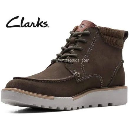 Clarks 其乐 Barnes Mid 男士真皮中帮短靴， 直邮含税到手￥491.64