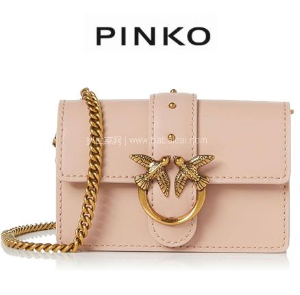 PINKO 品高  女士经典迷你飞鸟包链条包斜挎包，3色好价，含税直邮到手￥574.24