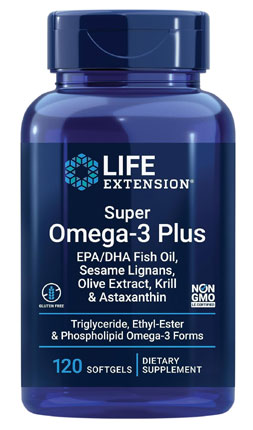 Life Extension 沿寿 Omega-3超级鱼油+南极磷虾油软胶囊 120粒 到手￥224.4