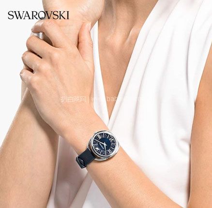 Swarovski 施华洛世奇 Crystalline Glam 璀璨优雅皮带石英手表，直邮含税到手新低￥1467.21