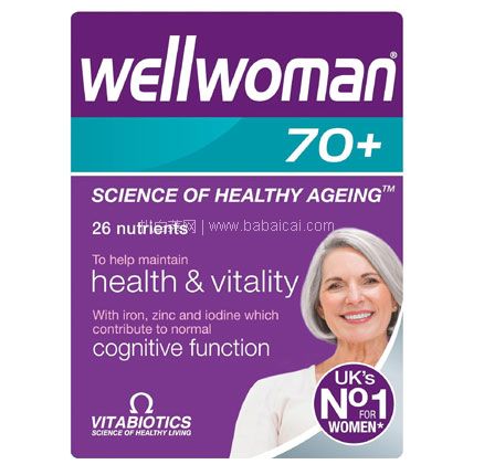 Vitabiotics 薇塔贝尔 Wellwoman 70岁以上女性综合维生素 30粒，含税直邮到手约￥41.75