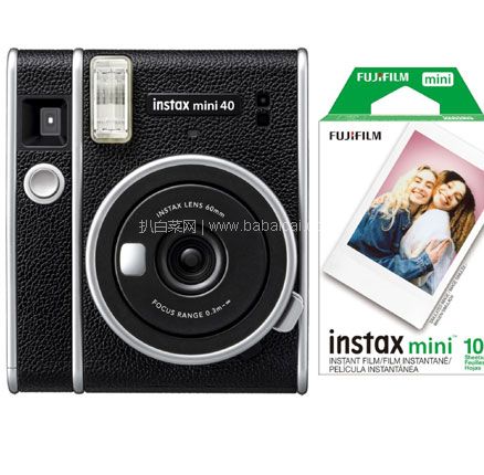 亚马逊海外购：降价！Fujifilm富士 mini40拍立得 复古胶片相机+10张相纸  直邮含税到手￥802.11