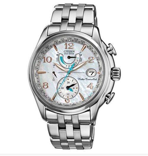 CITIZEN 西铁城 FC0000-59D 珍珠贝母 蓝宝石 经典 女款光动能腕表原价5 现8.66 下单9折8.79