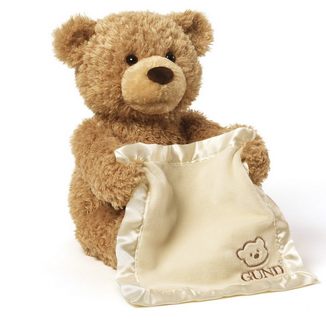 Gund 萌萌躲猫猫 声光泰迪熊历史新低$22.79 直邮无税 运费仅$7.18 到手￥185