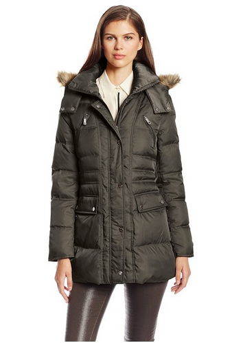 白菜~Kenneth Cole 中长款女士羽绒服原价0,金盒特价.99,历史新低 四色可选