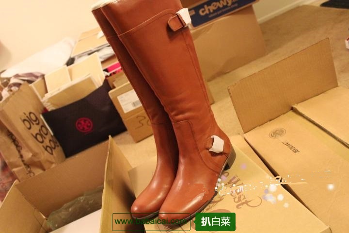 大白菜!Nine West 玖熙 女士时尚真皮长靴 原价9,现.72 凑单8折.9 到手¥445