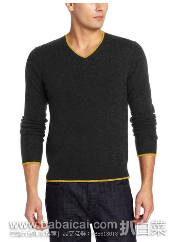 Williams 男士100%纯羊绒毛衣原价$220,现$69.3 公码7折新低$48.51 码全手快有